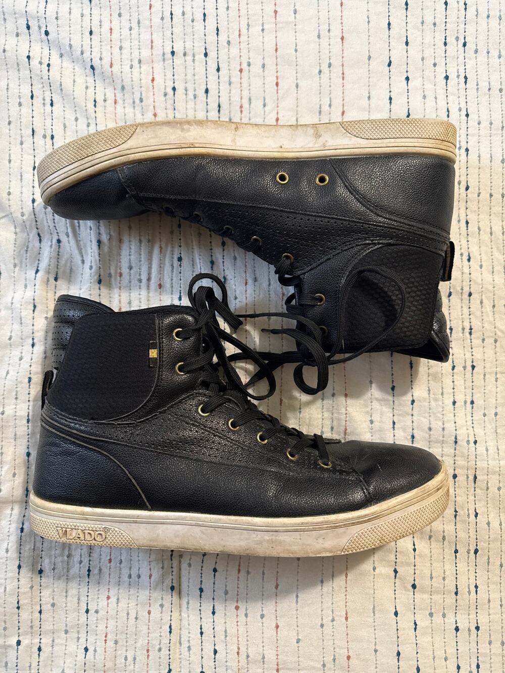 VLADO Footwear Jazz High Top Sneakers Shoes US Men Size 12 Black